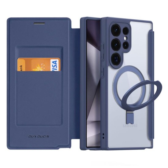 Θήκη Flip Dux Ducis Skin X Pro Wallet με Μαγνητικό Stand Samsung S928B Galaxy S24 Ultra 5G Μπλε Θήκη Flip Dux Ducis Skin X Pro Wallet με Μαγνητικό Stand Samsung S928B Galaxy S24 Ultra 5G Μπλε