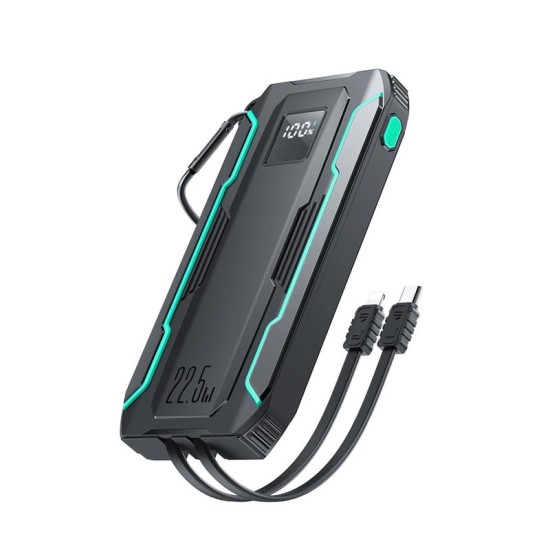Φορτιστής Ανάγκης Joyroom JR-L017 PD 22.5W 10000mAh με Φακό & Καλώδια USB C & Lightning Μαύρο Φορτιστής Ανάγκης Joyroom JR-L017 PD 22.5W 10000mAh με Φακό & Καλώδια USB C & Lightning Μαύρο