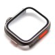 Θήκη Glass & PC inos Apple Watch 7/ 8/ 9 45mm Upgrade to Ultra Ασημί Θήκη Glass & PC inos Apple Watch 7/ 8/ 9 45mm Upgrade to Ultra Ασημί