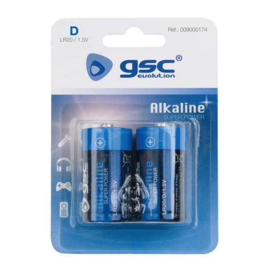 Μπαταρία Alkaline GSC Evolution D LR20 (2 τεμ.) Μπαταρία Alkaline GSC Evolution D LR20 (2 τεμ.)