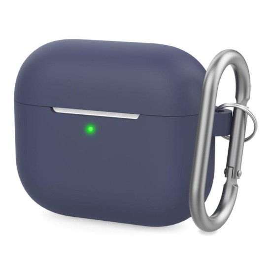 Θήκη Σιλικόνης AhaStyle PT148 Apple AirPods 3 Premium με Γάντζο Σκούρο Μπλε Θήκη Σιλικόνης AhaStyle PT148 Apple AirPods 3 Premium με Γάντζο Σκούρο Μπλε