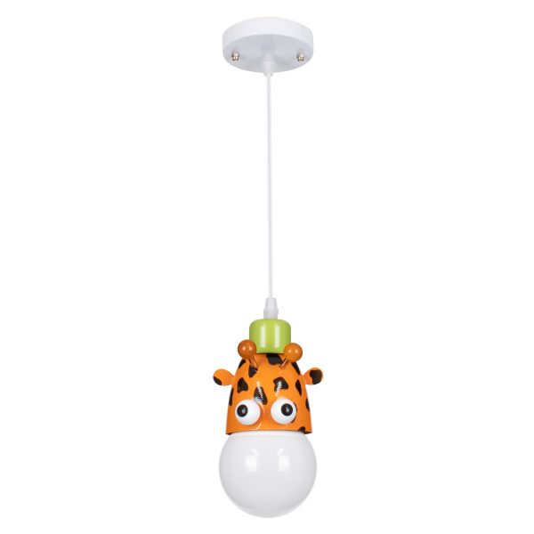 GIRAFFE 00638 Παιδικό Κρεμαστό Φωτιστικό Φιγούρα Μονόφωτο 1 x E27 IP20 Πολύχρωμο Μέταλλο - Μ12 x Π10.5 x Υ13.5cm - Image 3