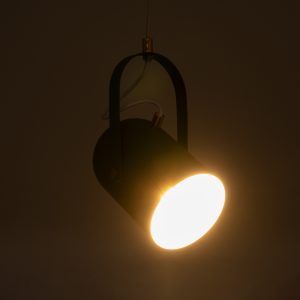 HAZEL 00928 Μοντέρνο Κρεμαστό Φωτιστικό Ανάρτηση Μονόφωτο 1 x E27 IP20 Πράσινο, Άσπρο & Χρυσό Μέταλλο – Μ12 x Π12 x Υ27cm