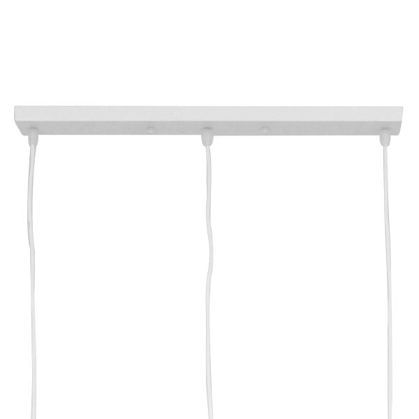 FIGURE 10000981 Παιδικό Κρεμαστό Φωτιστικό Ράγα Τρίφωτο 3 x E27 IP20 Λευκό Μέταλλο - Μ70 x Π10 x Υ105cm - Image 5