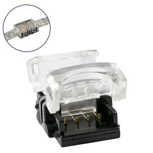 70723 Αδιάβροχος Ταχυσύνδεσμος Ένωσης IP65 – Strip To Strip Connector για Ένωση 2 x RGB Αδιάβροχες Ταινίες LED Πλάτους 10mm