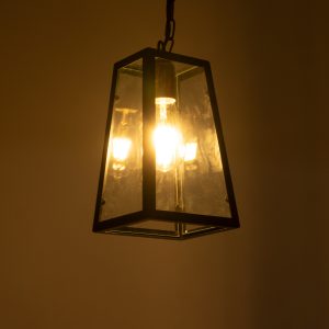 LIMA 01040 Vintage Κρεμαστό Φωτιστικό Ανάρτηση Μονόφωτο 1 x E27 IP20 Μαύρο Μέταλλο – Μ17 x Π14 x Υ26cm