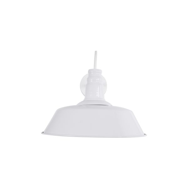 SORD 01051 Vintage Επιτοίχιο Φωτιστικό Απλίκα Μονόφωτο 1 x E27 IP20 Λευκό Μέταλλο - Μ36 x Π42 x Υ32cm - Image 3