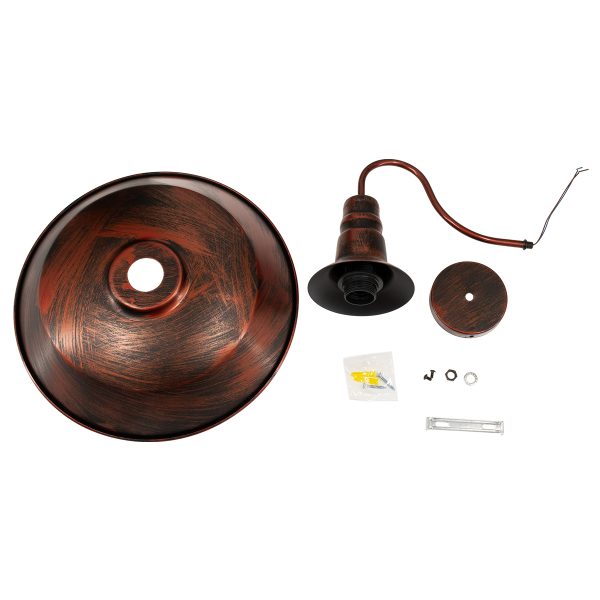 SORD 01052 Vintage Επιτοίχιο Φωτιστικό Απλίκα Μονόφωτο 1 x E27 IP20 Χάλκινο Μέταλλο - Μ36 x Π42 x Υ32cm - Image 5