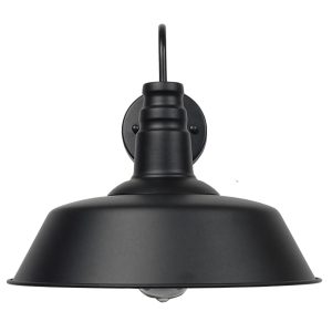 SORD 01053 Vintage Επιτοίχιο Φωτιστικό Απλίκα Μονόφωτο 1 x E27 IP20 Μαύρο Μέταλλο – Μ36 x Π42 x Υ32cm