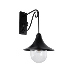 ANNIEL 01123 Vintage Επιτοίχιο Φωτιστικό Απλίκα Μονόφωτο 1 x E27 IP20 Μαύρο Μέταλλο – Μ27 x Π40 x Υ56cm