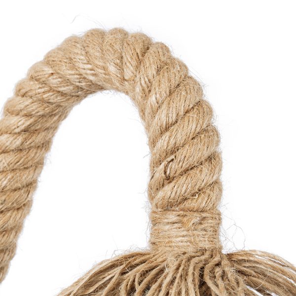 FLEDI 01134 Vintage Επιτοίχιο Φωτιστικό Απλίκα Μονόφωτο 1 x E27 IP20 Χάλκινο Μέταλλο με Μπεζ Σχοινί - Μ10 x Π25 x Υ15cm - Image 5