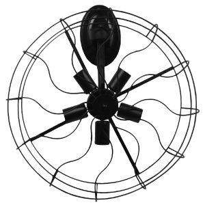 FAN 01163 Vintage Επιτοίχιο Φωτιστικό Απλίκα Πολύφωτο 5 x E27 IP20 Μαύρο Μέταλλο – Μ22 x Π46 x Υ46cm