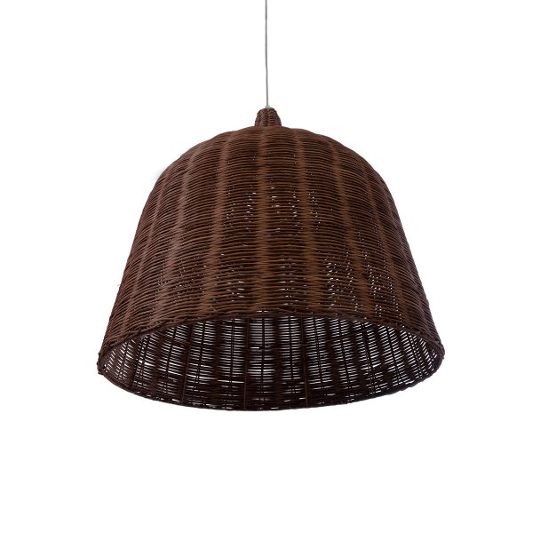 BAHAMAS 01369 Boho Κρεμαστό Φωτιστικό Καμπάνα Μονόφωτο 1 x E27 IP20 Καφέ Ξύλο - Μ60 x Π60 x Υ60cm - Image 5