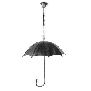 UMBRELLA 01407 Vintage Κρεμαστό Φωτιστικό Φιγούρα Πολύφωτο 5 x E27 IP20 Ασημί Μέταλλο – Μ60 x Π60 x Y65cm