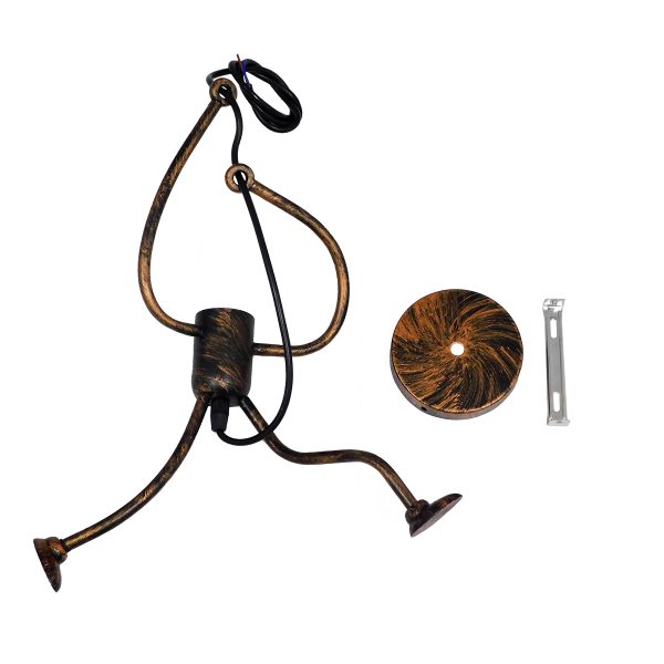 FIGURE 10001653 Παιδικό Κρεμαστό Φωτιστικό Φιγούρα Μονόφωτο 1 x E27 IP20 Χάλκινο Μέταλλο - Μ20 x Π20 x Υ40cm - Image 5