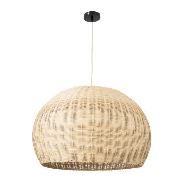 RAITO 01825 Boho Κρεμαστό Φωτιστικό Καμπάνα Μονόφωτο 1 x E27 IP20 Μπεζ Ξύλο - Μ60 x Π60 x Υ40cm - Image 3