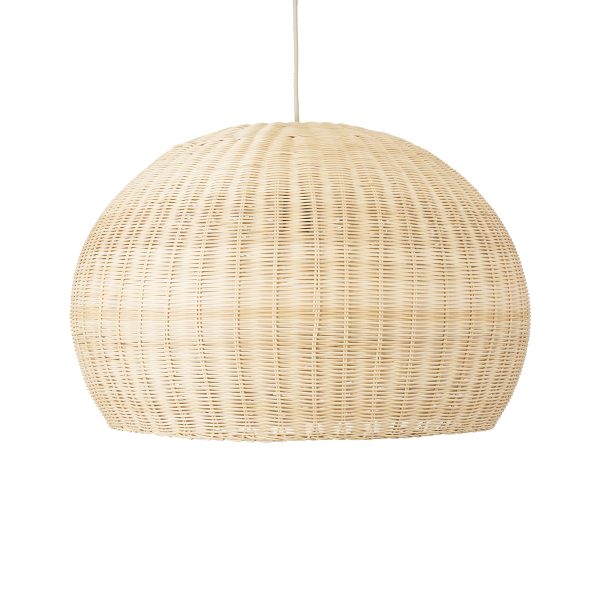 RAITO 01825 Boho Κρεμαστό Φωτιστικό Καμπάνα Μονόφωτο 1 x E27 IP20 Μπεζ Ξύλο - Μ60 x Π60 x Υ40cm - Image 4