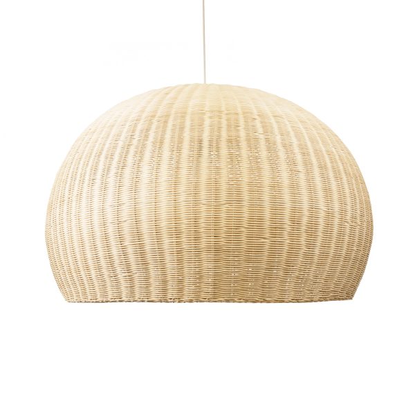 RAITO 01826 Boho Κρεμαστό Φωτιστικό Καμπάνα Μονόφωτο 1 x E27 IP20 Μπεζ Ξύλο - Μ100 x Π100 x Υ63cm - Image 4