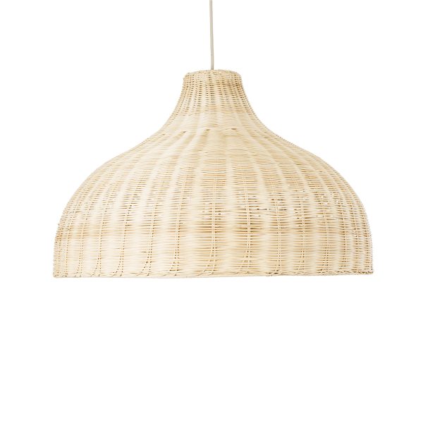 AFURU 01828 Boho Κρεμαστό Φωτιστικό Καμπάνα Μονόφωτο 1 x E27 IP20 Μπεζ Ξύλο - Μ60 x Π60 x Υ40cm - Image 4