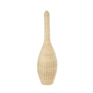 PARADIS 01844 Boho Επιδαπέδιο Φωτιστικό Μονόφωτο 1 x E27 IP20 Μπεζ Ξύλο – Μ35 x Π35 x Υ120cm