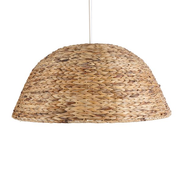 MANGATA 01848 Boho Κρεμαστό Φωτιστικό Καμπάνα Μονόφωτο 1 x E27 IP20 Καφέ Ξύλο - Μ90 x Π90 x Υ40cm - Image 4