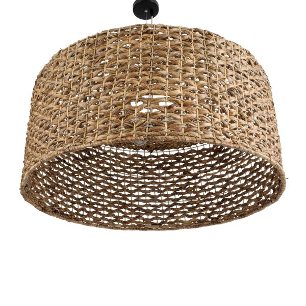 MANGATA 01850 Boho Κρεμαστό Φωτιστικό Καμπάνα Μονόφωτο 1 x E27 IP20 Καφέ Ξύλο - Μ90 x Π90 x Υ40cm - Image 5