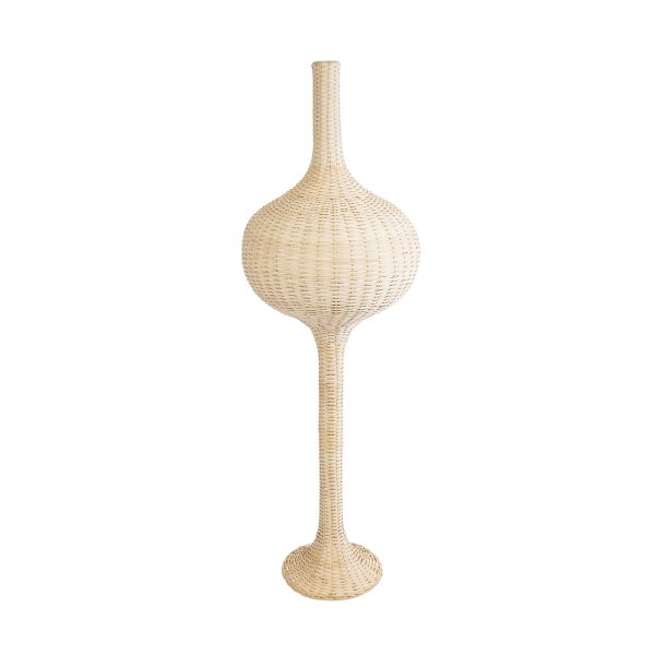 ALADDIN 02051 Boho Επιδαπέδιο Φωτιστικό Μονόφωτο 1 x E27 IP20 Μπεζ Ξύλο - Μ50 x Π50 x Υ150cm - Image 3