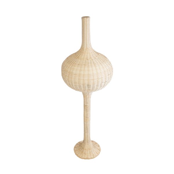 ALADDIN 02051 Boho Επιδαπέδιο Φωτιστικό Μονόφωτο 1 x E27 IP20 Μπεζ Ξύλο - Μ50 x Π50 x Υ150cm - Image 4