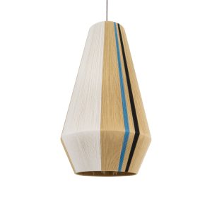 SALERNO 02079 Boho Κρεμαστό Φωτιστικό Πλέγμα Μονόφωτο 1 x E27 IP20 Πολύχρωμο Σχοινί – Μ50 x Π50 x Υ90cm