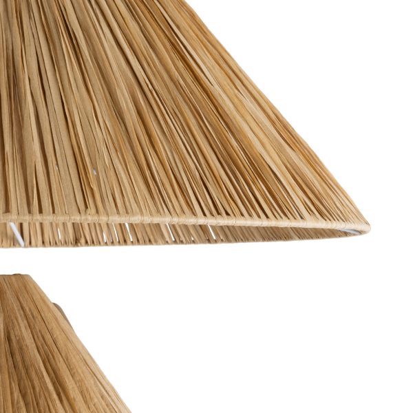 LUANA 02108 Boho Επιδαπέδιο Φωτιστικό Μονόφωτο 1 x E27 IP20 Μπεζ Raffia - Μ60 x Π60 x Υ150cm - Image 5