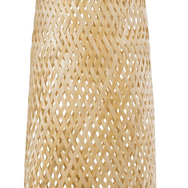 MAMIZU 02109 Boho Επιδαπέδιο Φωτιστικό Μονόφωτο 1 x E27 IP20 Μπεζ Ξύλο - Μ28 x Π28 x Υ93cm - Image 5