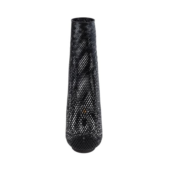 MAMIZU 02110 Boho Επιδαπέδιο Φωτιστικό Μονόφωτο 1 x E27 IP20 Μαύρο Ξύλο - Μ28 x Π28 x Υ93cm - Image 4
