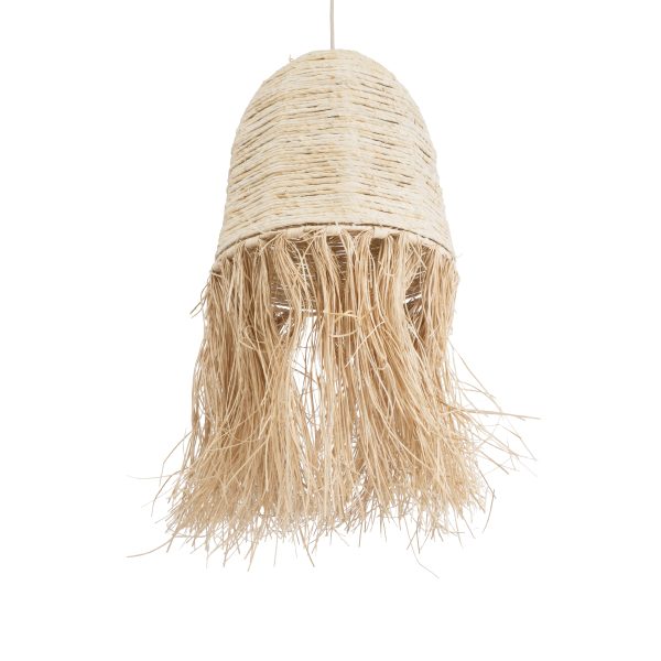 AREMBEPE 02178 Boho Κρεμαστό Φωτιστικό Πλέγμα Μονόφωτο 1 x E27 IP20 Μπεζ Ράφια - Μ34 x Π34 x Υ70cm - Image 5