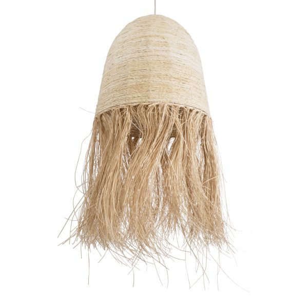 AREMBEPE 02179 Boho Κρεμαστό Φωτιστικό Πλέγμα Μονόφωτο 1 x E27 IP20 Μπεζ Ράφια - Μ60 x Π60 x Υ130cm - Image 5