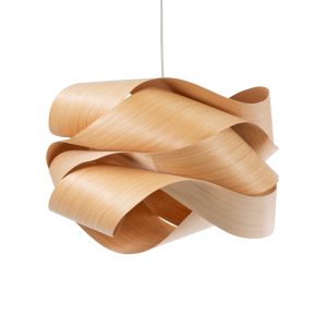 SARDIGNA 02180 Boho Κρεμαστό Φωτιστικό Πλέγμα Μονόφωτο 1 x E27 IP20 Καφέ Ξύλο – Μ60 x Π60 x Υ30cm