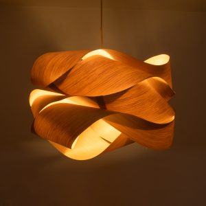 SARDIGNA 02180 Boho Κρεμαστό Φωτιστικό Πλέγμα Μονόφωτο 1 x E27 IP20 Καφέ Ξύλο – Μ60 x Π60 x Υ30cm