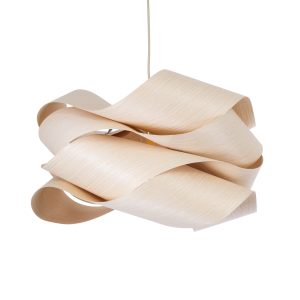 SARDIGNA 02181 Boho Κρεμαστό Φωτιστικό Πλέγμα Μονόφωτο 1 x E27 IP20 Μπεζ Ξύλο – Μ60 x Π60 x Υ30cm