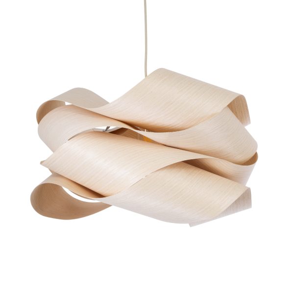 SARDIGNA 02181 Boho Κρεμαστό Φωτιστικό Πλέγμα Μονόφωτο 1 x E27 IP20 Μπεζ Ξύλο - Μ60 x Π60 x Υ30cm