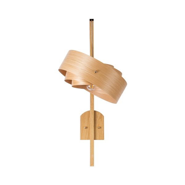 KALAMA 02223 Boho Επιτοίχιο Φωτιστικό Απλίκα Μονόφωτο 1 x E27 IP20 Μπεζ Ξύλο - Μ30 x Π40 x Υ70cm - Image 5