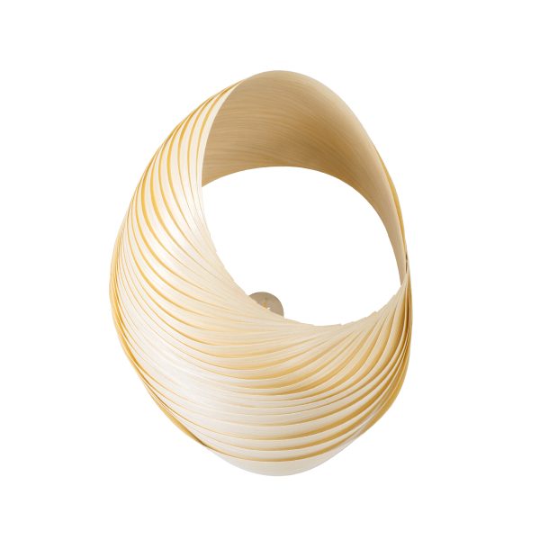 SALREL 02224 Boho Επιτοίχιο Φωτιστικό Απλίκα Μονόφωτο 1 x E27 IP20 Μπεζ Ξύλο - Μ30 x Π22 x Υ38cm - Image 3