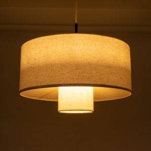 MARIGOLD 02226 Boho Κρεμαστό Φωτιστικό Καπέλο Μονόφωτο 1 x E27 IP20 Λευκό Ύφασμα – Μ48 x Π48 x Υ27cm