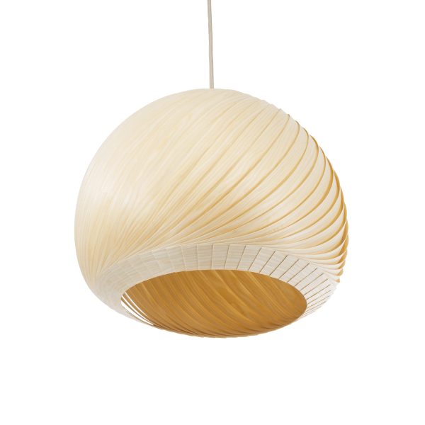 KAILANI 02242 Boho Κρεμαστό Φωτιστικό Καμπάνα Μονόφωτο 1 x E27 IP20 Μπεζ Ξύλο - Μ40 x Π40 x Υ30cm - Image 5