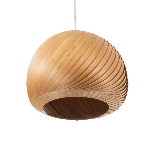 KAILANI 02243 Boho Κρεμαστό Φωτιστικό Καμπάνα Μονόφωτο 1 x E27 IP20 Καφέ Ξύλο - Μ40 x Π40 x Υ30cm - Image 5