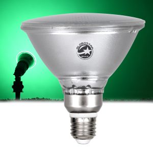 60230 Λάμπα LED E27 PAR38 Κήπου Σκληρού Υάλου 18W 1200lm 60° AC 220-240V IP65 Φ12 x Υ13cm Πράσινο – 3 Years Warranty