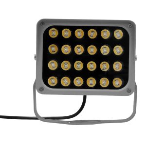 FLOOD-XENA 05024 Προβολέας Σποτ Wall Washer LED 24W 2640lm 10° AC 220-240V Αδιάβροχο IP65 Θερμό Λευκό 2700K – Γκρι Ανθρακί – Μ18 x Π13.5 x Υ18cm – 3 Χρόνια Εγγύηση