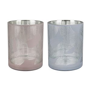 Θήκη Ρεσώ  ‘Geo’ Γυαλί 12.5cm Σε 2 Χρώματα