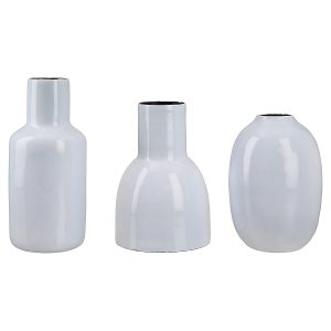 Βάζο Ανοιχτό Μπλε Μέταλλο 6.5×7.5×11.5cm Σε 3 Σχέδια