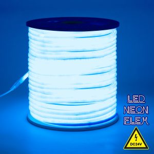 70585 TUBE 360° Degree Neon Flex Epistar LED SMD 2835 1m 12W/m 120LED/m 840lm/m 360° DC 24V Αδιάβροχη IP68 Μπλε Dimmable
