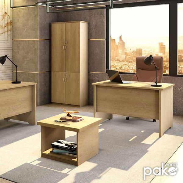 Γραφείο εργασίας επαγγελματικό Amazon  χρώμα sonoma 120x75x75εκ - Image 2