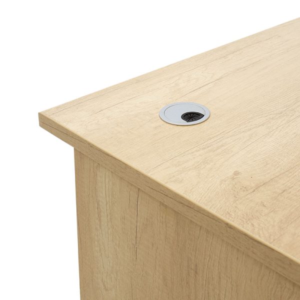 Γραφείο εργασίας επαγγελματικό Amazon  χρώμα sonoma 180x75x75εκ - Image 5